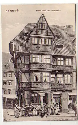 36328 Ak Halberstadt Ancienne maison sur le marché du bois vers 1920