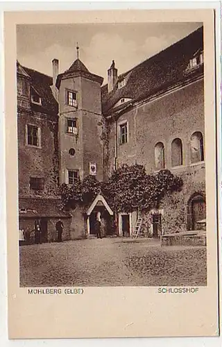 36315 Ak Mühlberg Elbe Schlosshof 1927