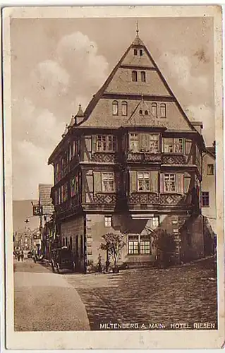 36313 Ak Miltenberg am Main Hotel Riesen um 1930