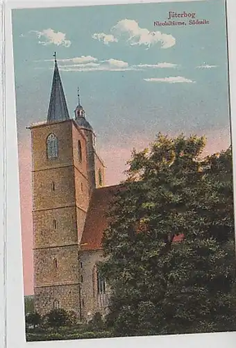 36293 Ak Jüterbog Nicolaitürme Südseite um 1920