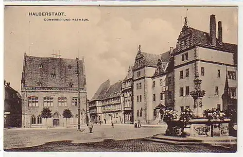 36209 Ak Halberstadt Commissed & Mairie Hôtel de ville vers 1910