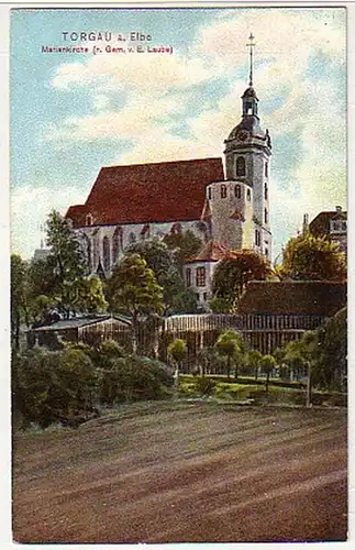 36204 Ak Torgau an der Elbe Marienkirche um 1910