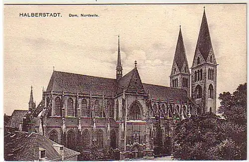 36200 Ak Halberstadt Dom Nordseite um 1910