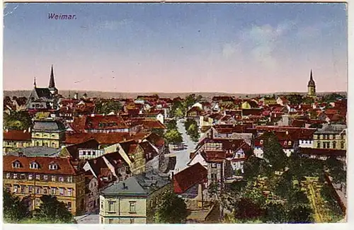 36198 Ak Weimar Vue totale vers 1920