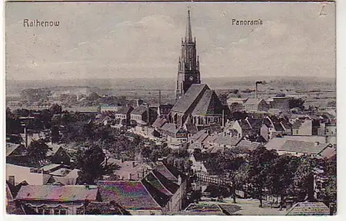 36186 Ak Rathenow Panorama 1920