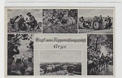 36185 Multi-image Ak Salutation du terrain d'entraînement de troupes Arys 1939
