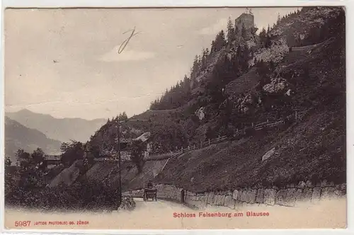 36164 Ak Schloß Felsenburg am Blausee 1907