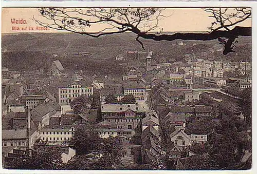 36140 Ak Weida Vue sur la vieille ville vers 1910