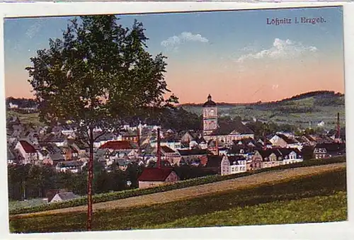36139 Ak Lössnitz im Erzgebirge Totalansicht um 1910