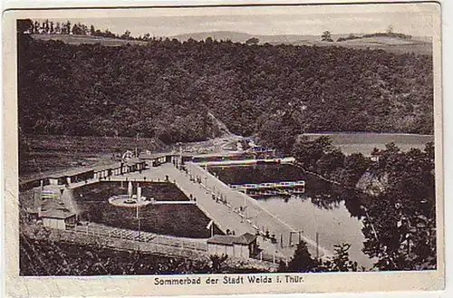 36136 Ak Sommerbad der Stadt Weida in Thür. um 1920