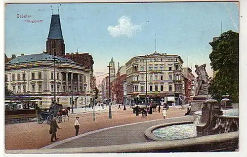 36116 Feldpost Ak Breslau Königsplatz 1914