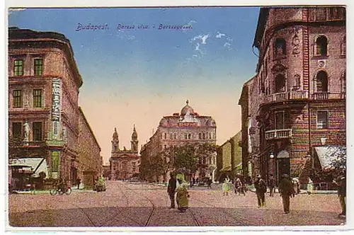 36100 Ak Budapest Ungarn Barossgasse um 1915