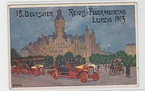 36073 Ak Leipzig 18. Dt. Reichs-Feuerwehrtag 1913