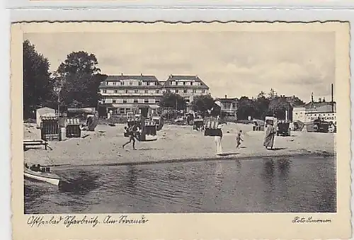 36032 Ak Balte balnéaire de Scharbeutz sur la plage vers 1930