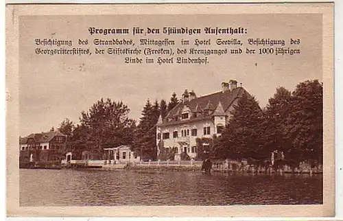 36007 Reklame Ak Millstatt Hotel Seevilla 1925