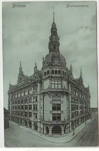35981 Ak Bremen Bourse du coton 1909
