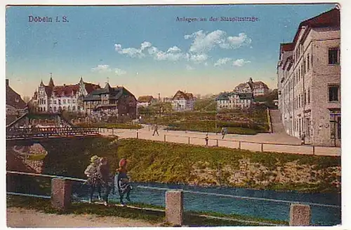 35976 Ak Döbeln Anlagen an der Staupitzstrasse um 1910