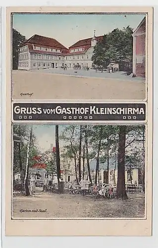 35964 Ak Gruß vom Gasthof Kleinschirma 1909