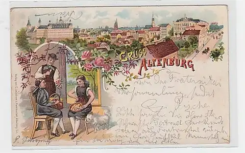 35953 Ak Lithographie Gruß aus Altenburg 1898