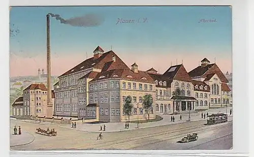 35885 Ak Plauen im Vogtland Albertbad 1912