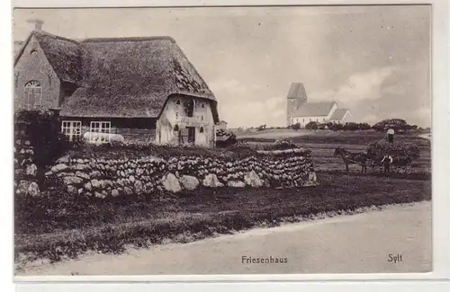 35872 Ak Sylt Friesenhaus 1911