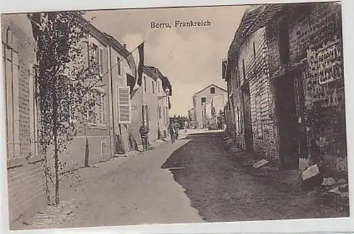 35868 Ak Berru Frankreich Strassenansicht 1916