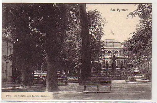 35854 Ak Bad Pyrmont Partie am Lortzingdenkläl 1907