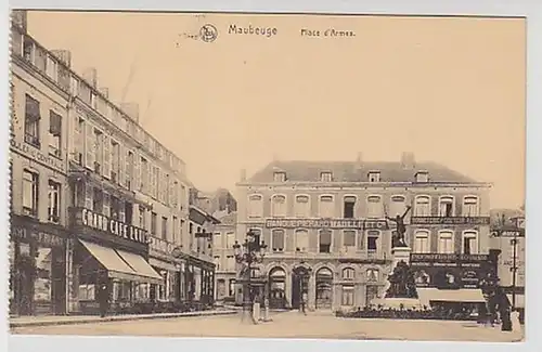 35847 Feldpost Ak Maubeuge Place d'Armes 1917
