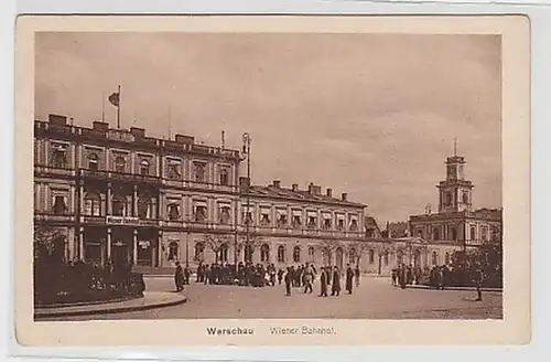 35835 Feldpost Ak Warschau Wiener Bahnhof 1916