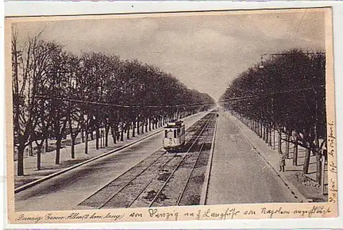 35809 Ak Gdansk Grande avenue (2 km de long) vers 1930