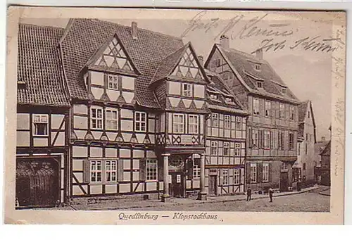 35782 Ak Quedlinburg Klopstockhaus 1921
