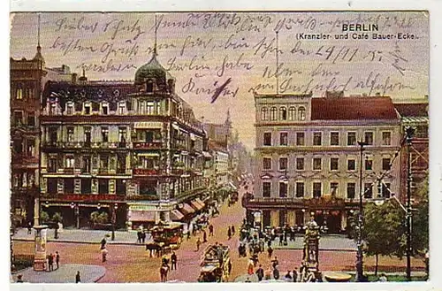 35718 Ak Berlin Kranzler- & Café Bauer Ecke 1905