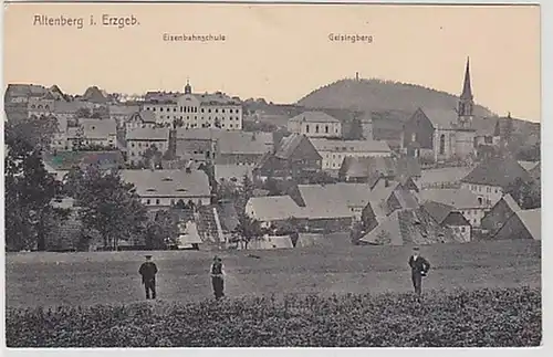 35702 Ak Altenberg im Erzgebirge Eisenbahnschule um1910