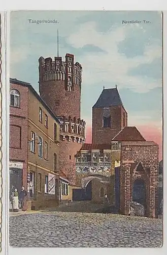 35699 Ak Tangermünde Neustadt Tor 1917