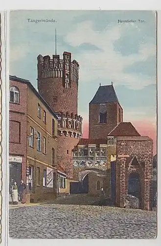 35699 Ak Tangermünde Neustädter Tor 1917