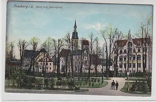 35696 Ak Freiberg in Sa. Blick vom Albertpark 1914