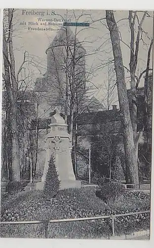35686 Ak Freiberg in Sachsen Werner Denkmal um 1910