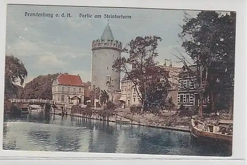 35678 Ak Brandenburg a.H. Partie am Steintorturm 1912