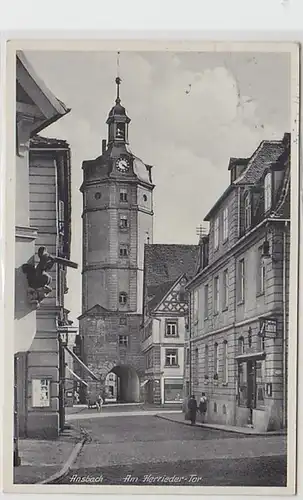 35666 Ak Ansbach à la porte Herrieder 1938
