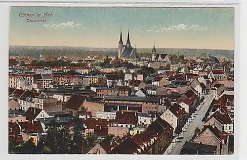 35665 Ak Cöthen in Anhalt Vue partielle vers 1910