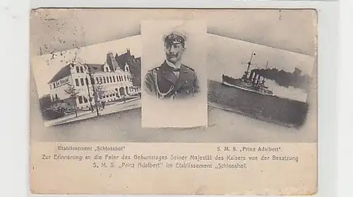 35650 Ak Kriegsschiff S.M.S. Prinz Adalbert 1908