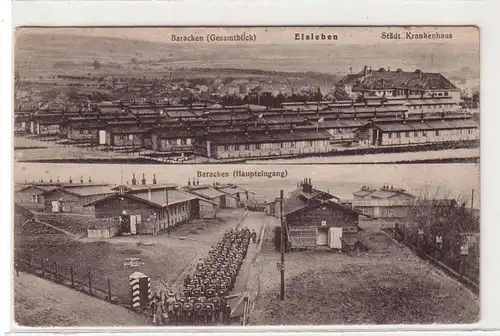 35646 Mehrbild Ak Eisleben Baracken, Krankenhaus 1917