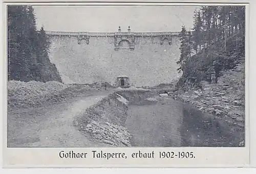 35624 Ak Gothaer Talsperre erbaut 1902-1905