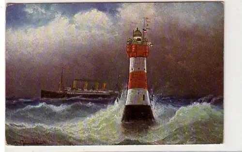 35619 Artiste Ak Redensand phare vers 1927
