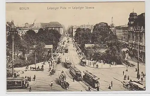 35615 Ak Berlin Leipziger Platz avec trafic vers 1915