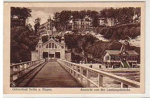 35609 Ak Sellin Aussicht von der Landungsbrücke 1926