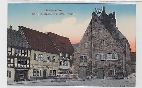 35601 Ak Sangerhausen marché avec restaurant autour de 1920