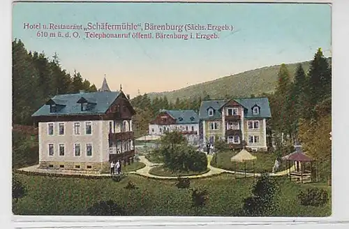 35589 Ak Bärenburg Hotel "Schäfermühle" 1917