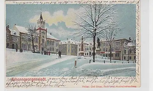 35557 Ak Johanngeorgenstadt Winter m. Hotel de Saxe 1904