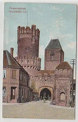 35535 Ak Tangermünde Neustädter Tor 1914